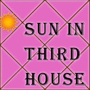 Sun in 3rd house